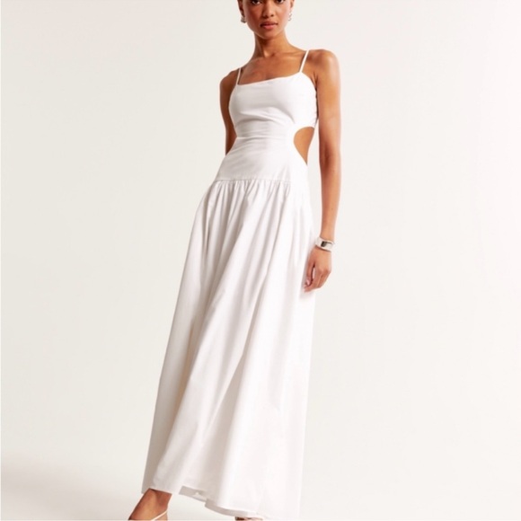 NWOT ABERCROMBIE & FITCH MAXI DRESS OPEN BACK - Picture 2 of 7